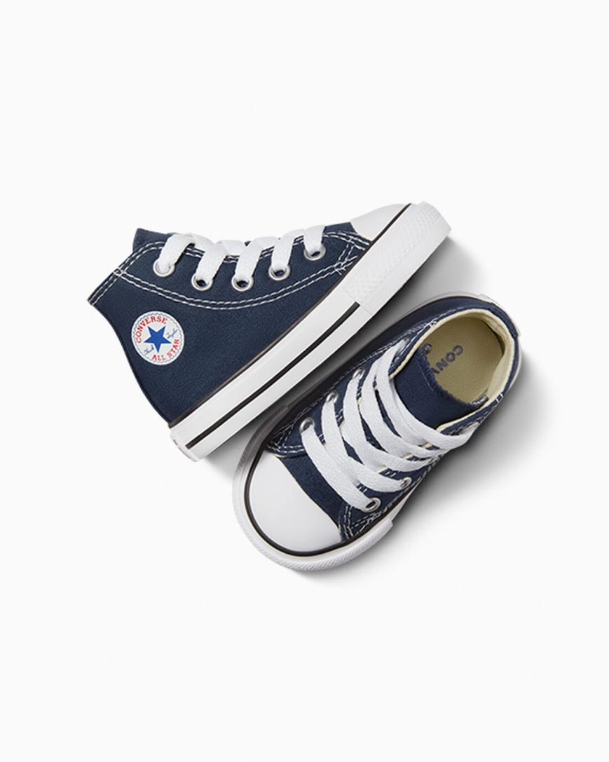 Chlapecké Boty Vysoké Converse Chuck Taylor All Star Classic Tmavě Blankyt | CZ DQTZ36